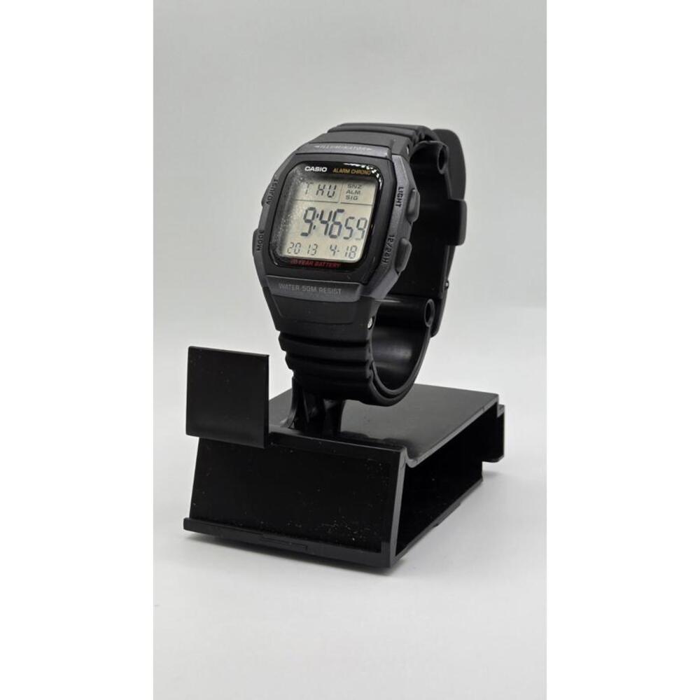 Casio W96H-1BV, 50 Meter WR Chronograph Watch, Alarm, 10 Year Battery, Date,